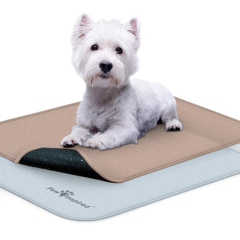 24"X18" Paw Inspired Extra Large Washable Puppy Training Pads, Reusable Dog Pads