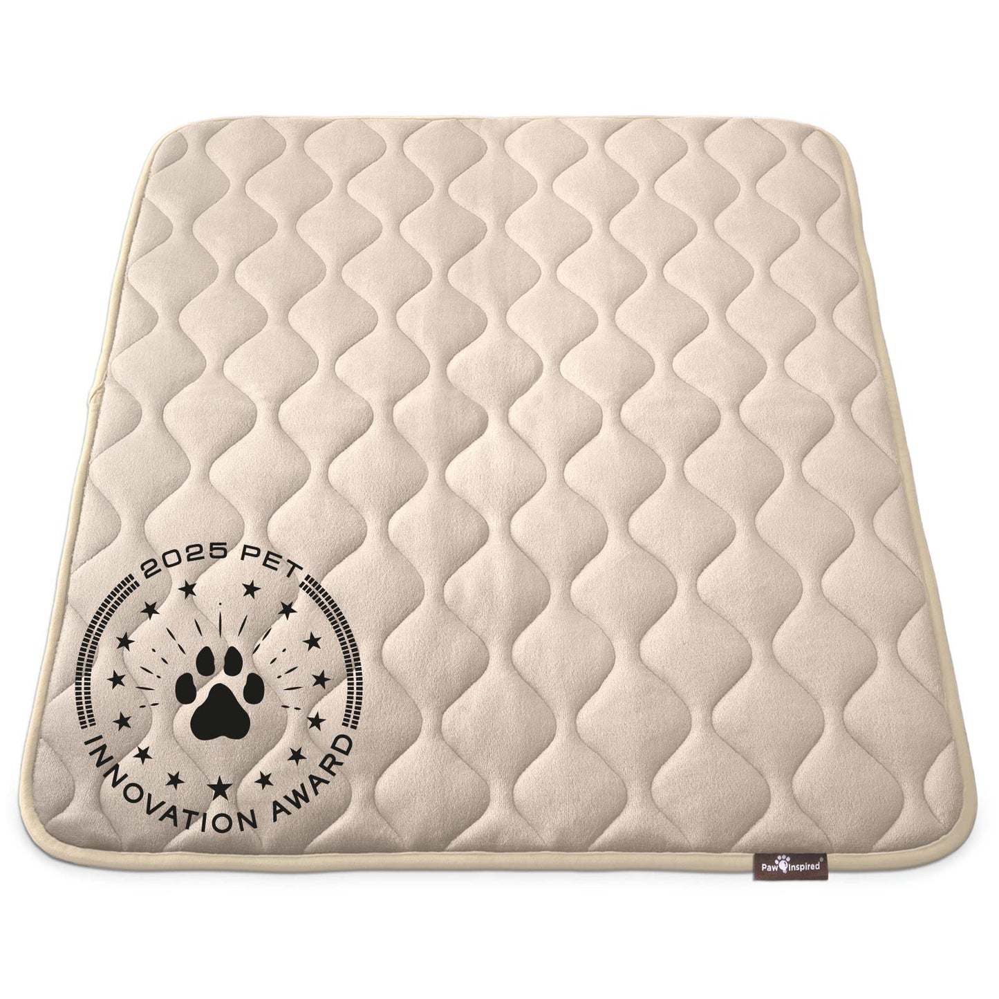 Paw Inspired® Washable Padded Crate Mats for Dogs (Tan)