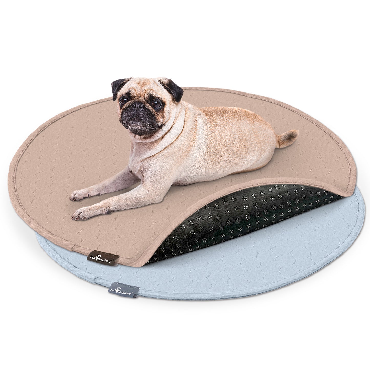 Paw Inspired Round Washable Pee Pads for Dogs