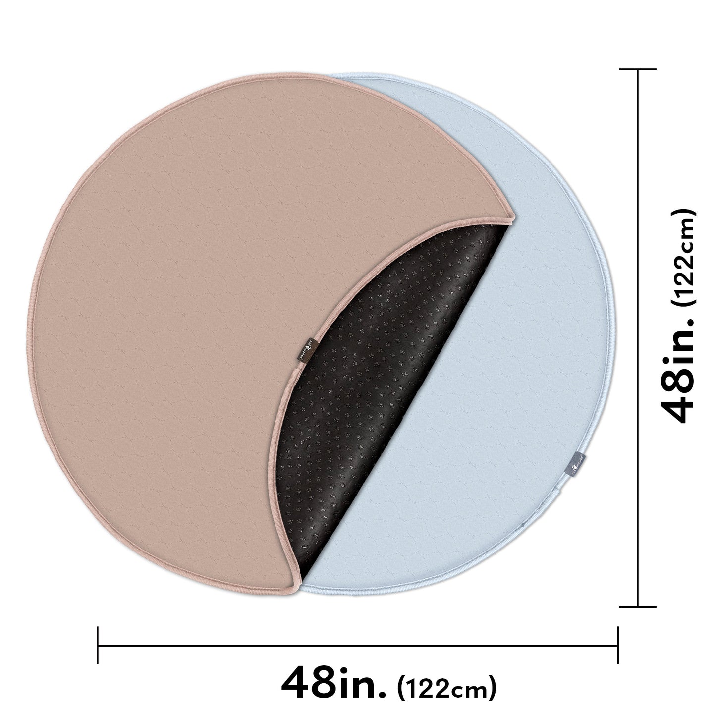 2ct Paw Inspired® Round Washable Pee Pads, 48in