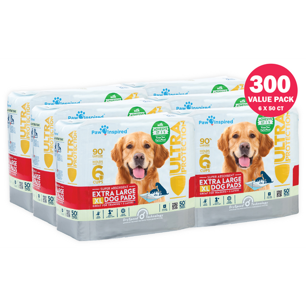 300ct Paw Inspired Ultra Protection XL Puppy Training Pads