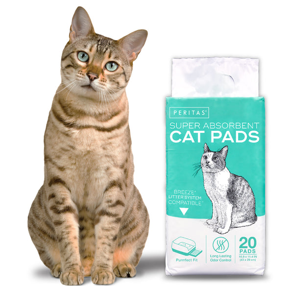 20ct Peritas Generic Refill Cat Pads for Breeze Tidy Cat Litter System  16.9" x 11.4"