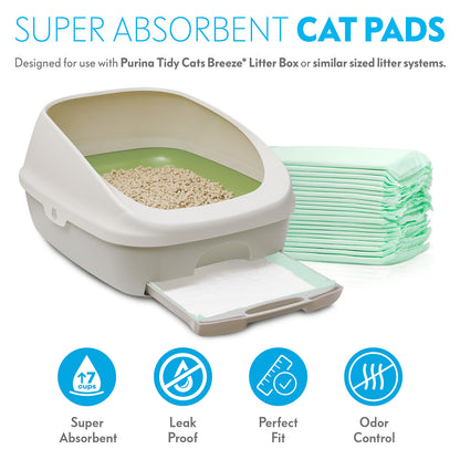20ct Paw Inspired Generic Refill Cat Pads for Breeze Tidy Cat Litter System  16.9" x 11.4"