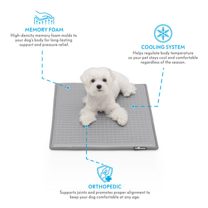 Paw Inspired Cooling Orthopedic Crate Pad for Dogs