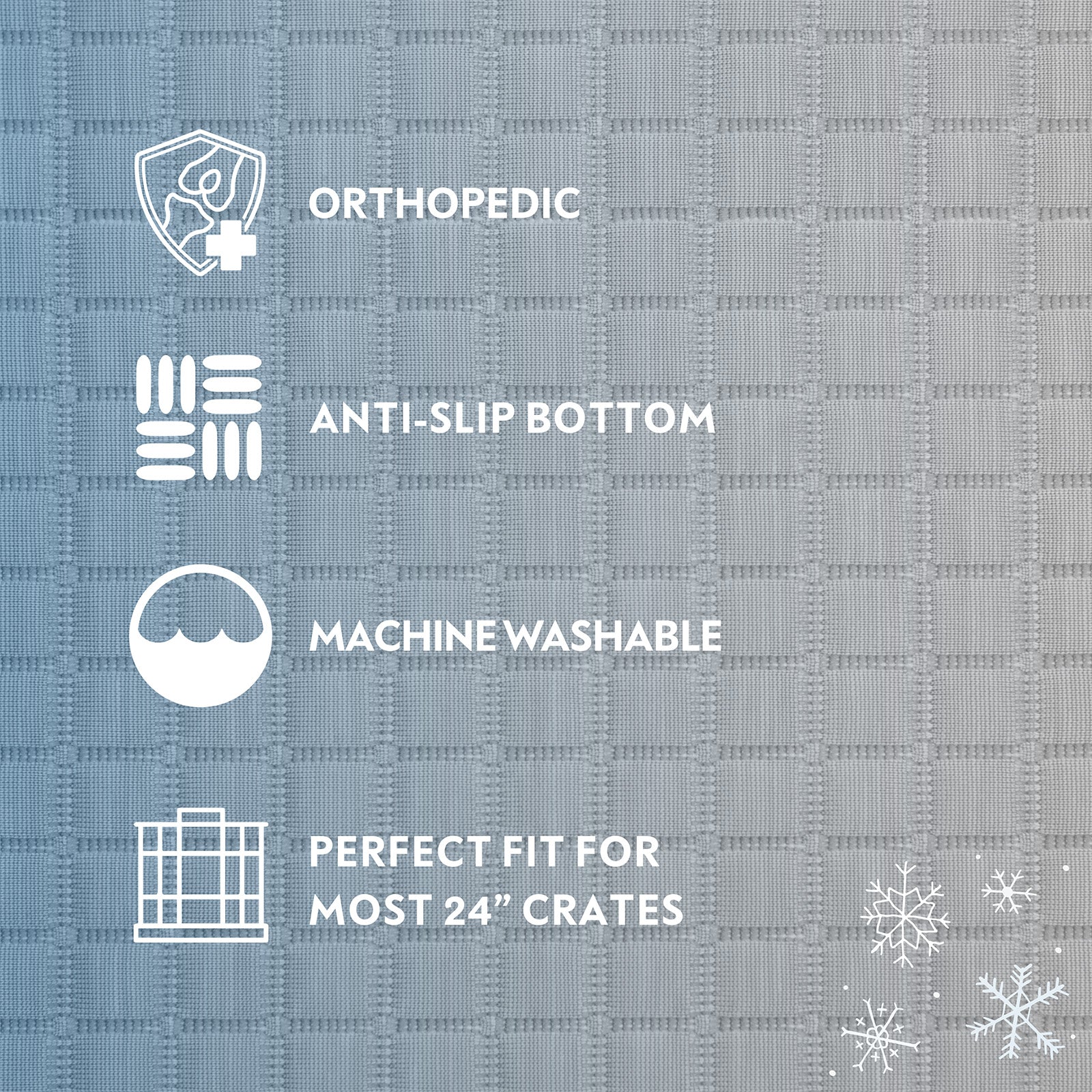 Paw Inspired Cooling Orthopedic Crate Pad for Dogs