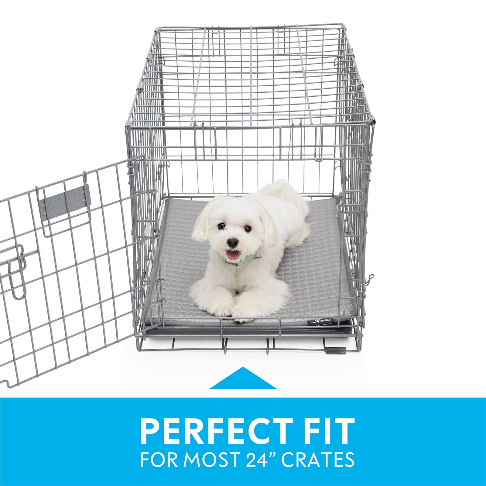 Paw Inspired Cooling Orthopedic Crate Pad for Dogs