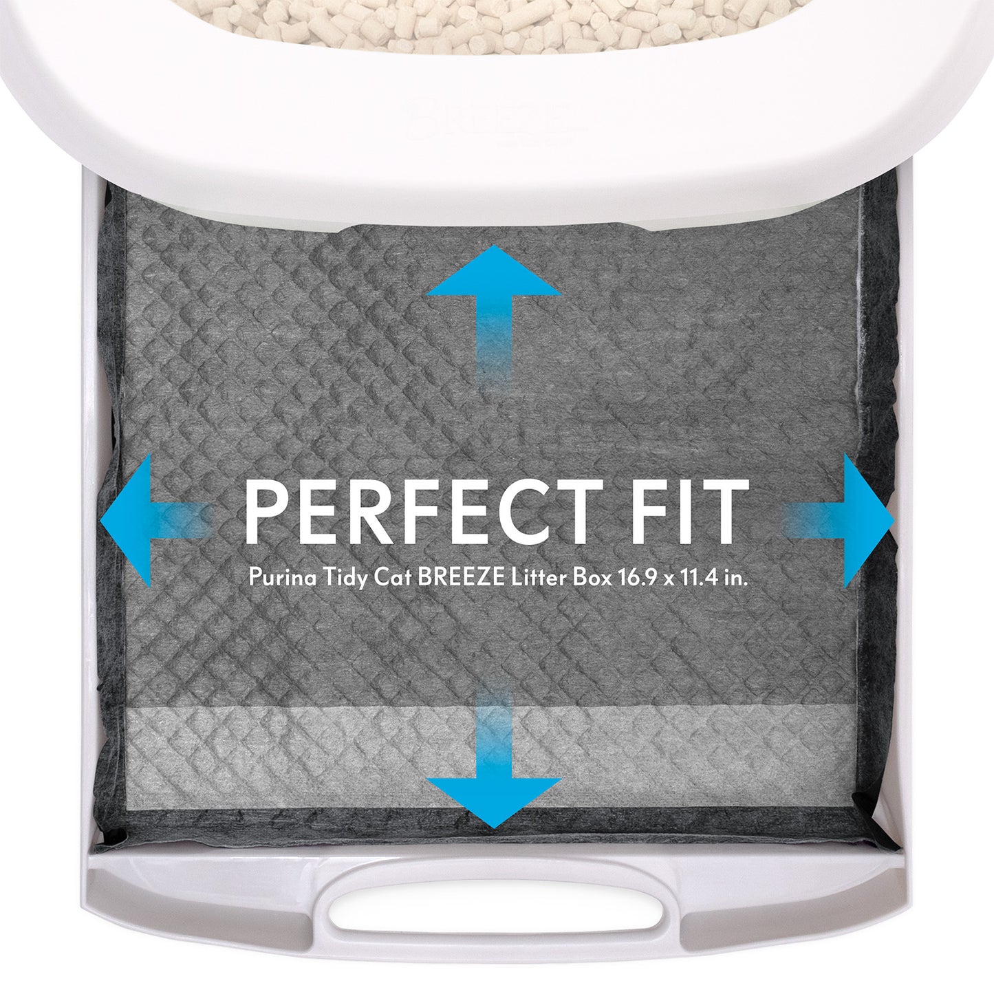 80ct Paw Inspired Activated Carbon Cat Pads for Breeze Tidy Cat Litter System 16.9" x 11.4"
