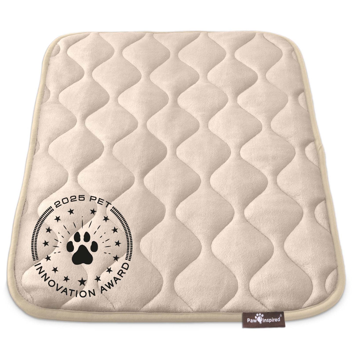 Paw Inspired® Washable Padded Crate Mats for Dogs (Tan)