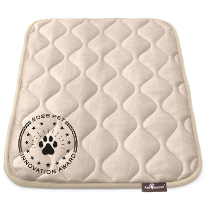 Paw Inspired® Washable Padded Crate Mats for Dogs (Tan)