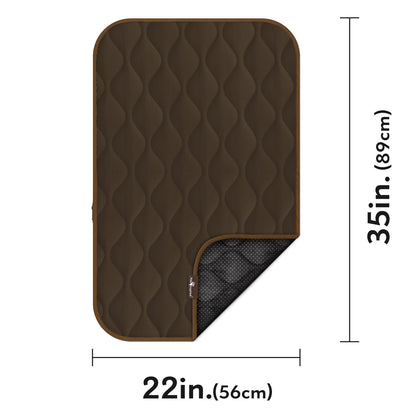 Paw Inspired® Washable Padded Crate Mats for Dogs (Dark Brown)