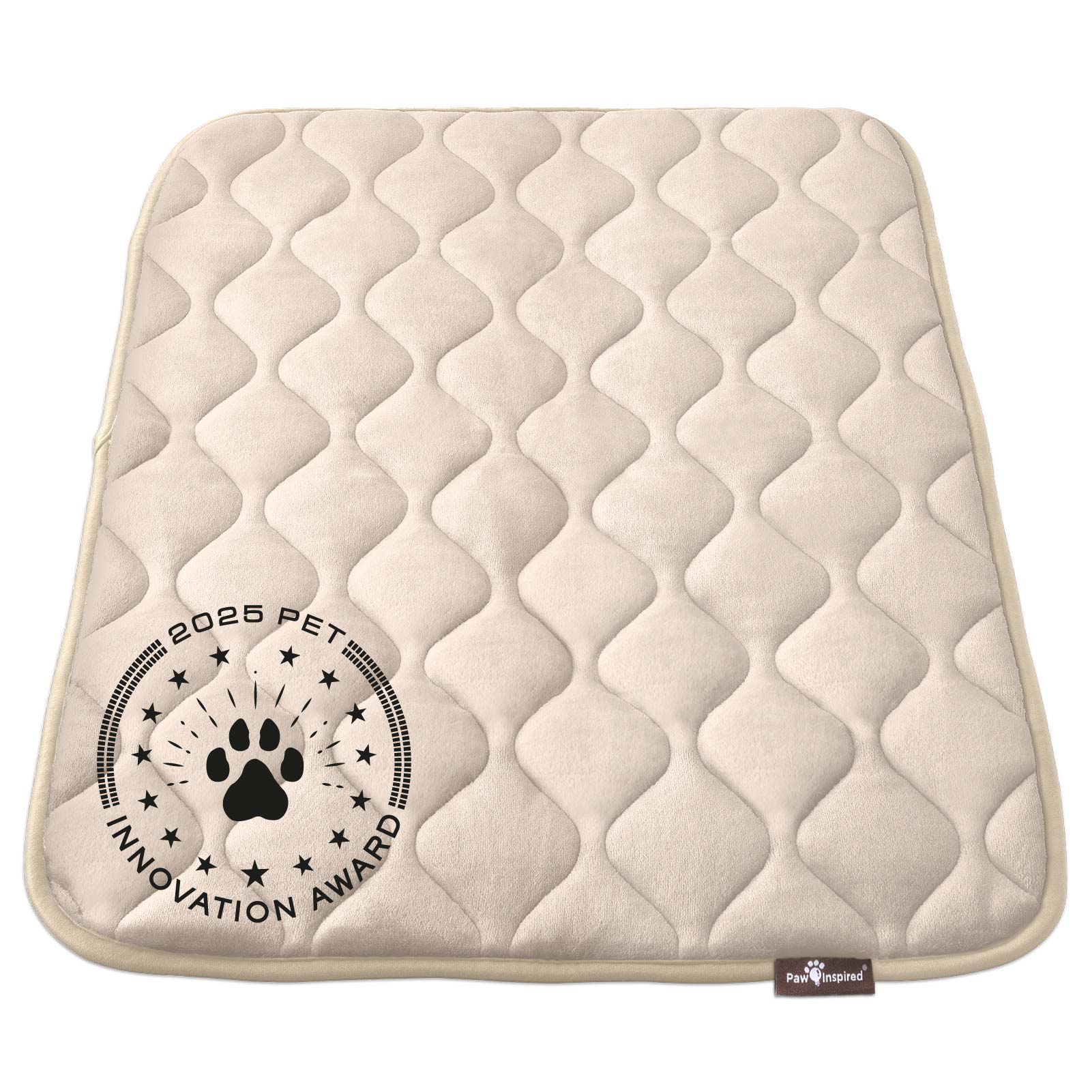 Paw Inspired® Washable Padded Crate Mats for Dogs (Tan)