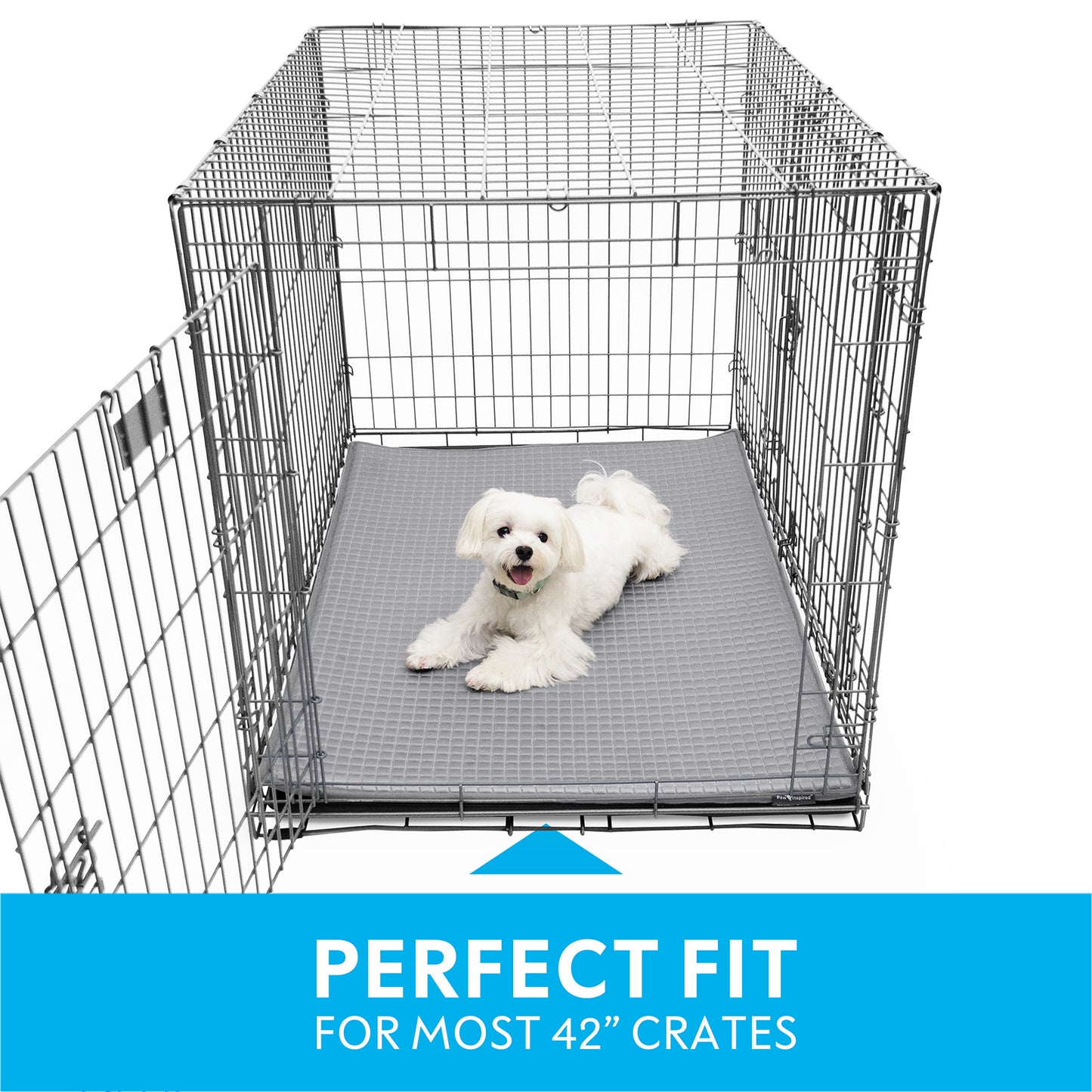 Paw Inspired Cooling Orthopedic Crate Pad for Dogs