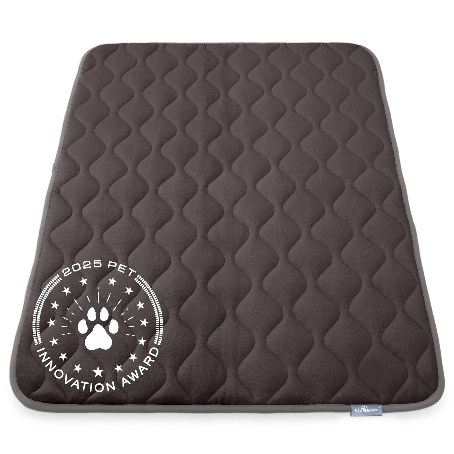 Paw Inspired® Washable Padded Crate Mats for Dogs (Gray)