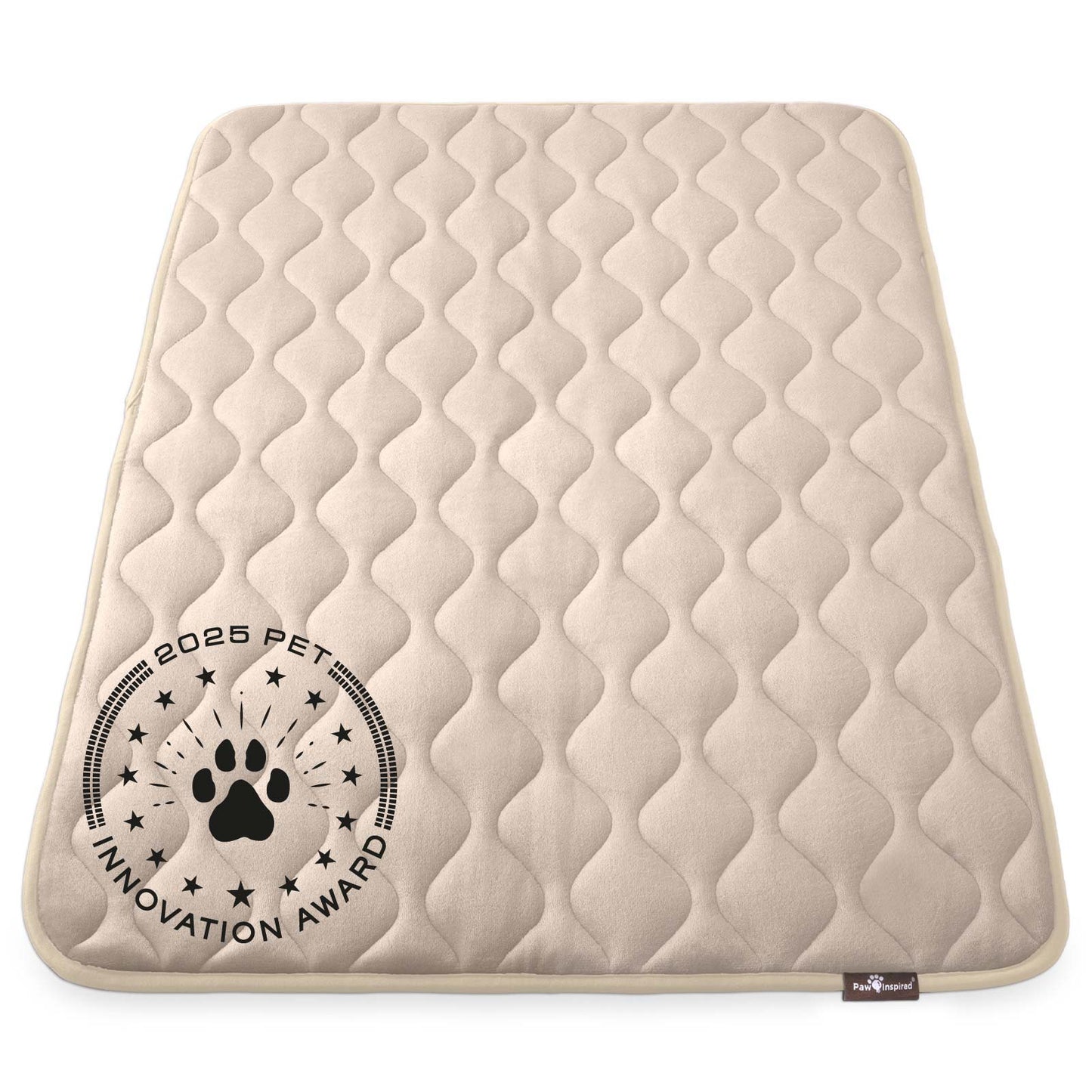Paw Inspired® Washable Padded Crate Mats for Dogs (Tan)