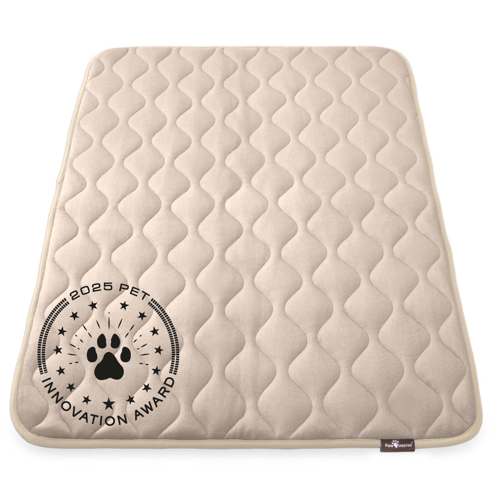 Paw Inspired® Washable Padded Crate Mats for Dogs (Tan)
