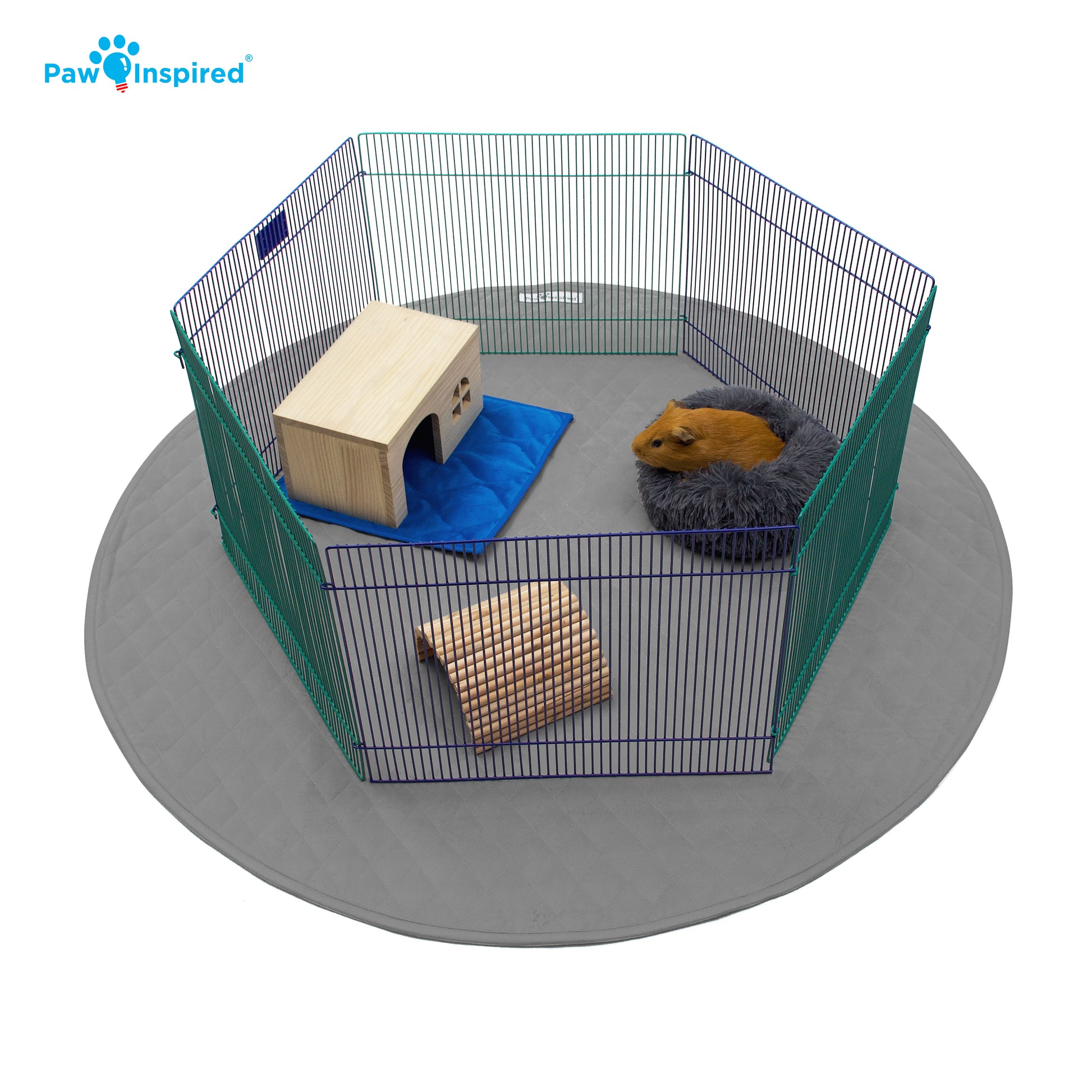 Paw Inspired Round Playpen Mat 48"