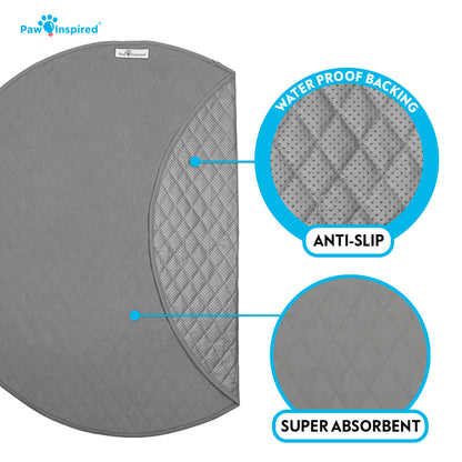Paw Inspired Round Playpen Mat 48"