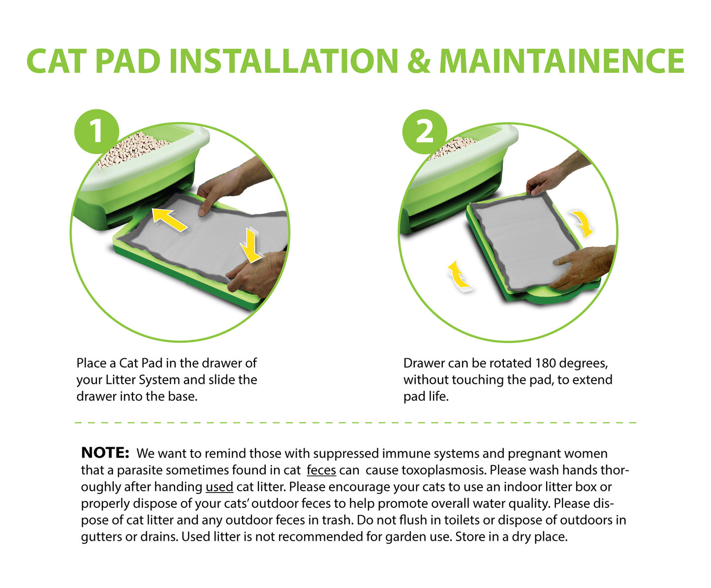 80ct Paw Inspired Activated Carbon Cat Pads for Breeze Tidy Cat Litter System 16.9" x 11.4"