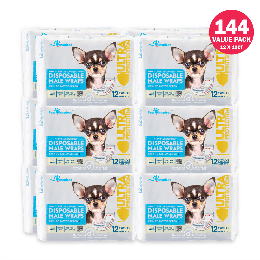 Disposable male dog wraps bulk deals
