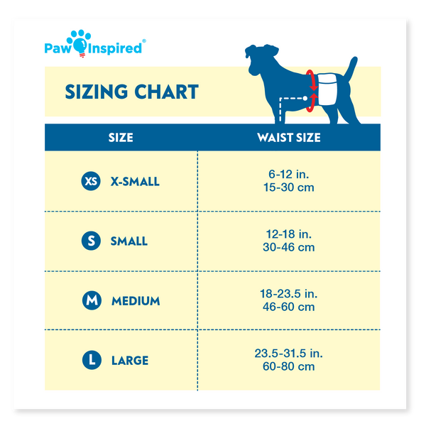 144ct Paw Inspired Ultra Protection Disposable Male Wraps, Small