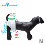 32ct Paw Inspired Ultra Protection Female Disposable Dog Diapers, Medium