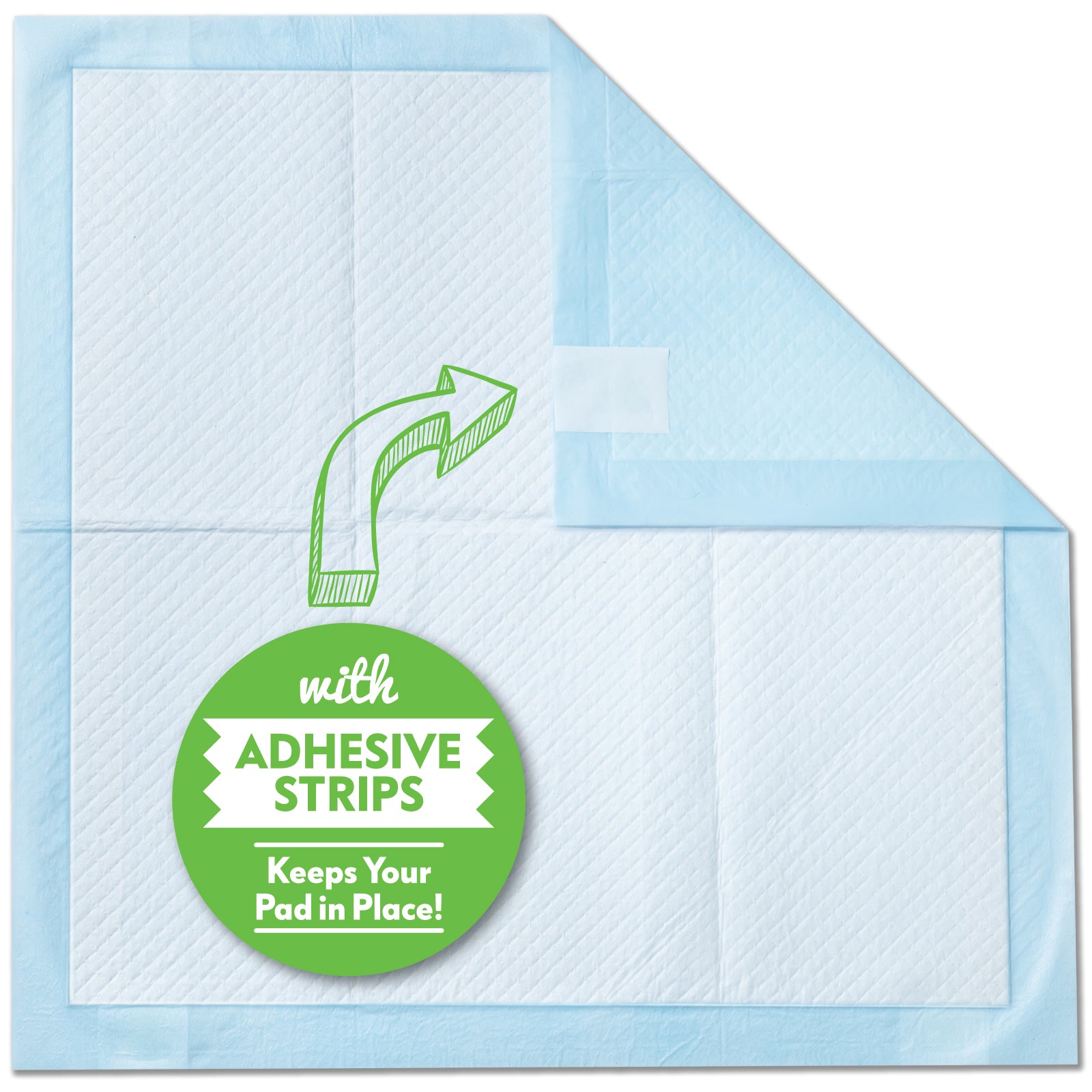 30ct Paw Inspired Heavy Duty 24hr Protection Large Adhesive Puppy Pads