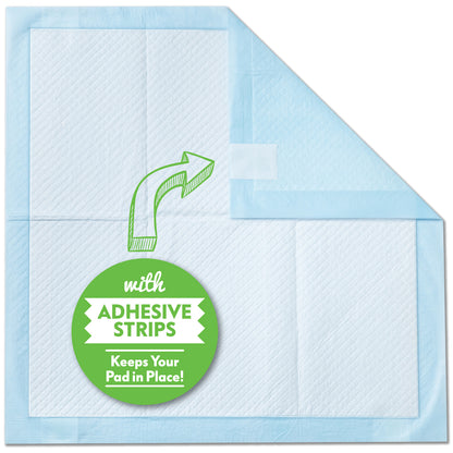 30ct Paw Inspired Heavy Duty 24hr Protection Large Adhesive Puppy Pads