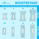 30ct Paw Inspired Dog Diaper Booster Pads