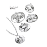 Custom Silver Pet Nose Print Pendant
