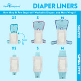 30ct Paw Inspired Dog Diaper Liners