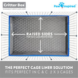 Paw Inspired Critter Box® Washable Guinea Pig Cage Liners, C&C 2X3