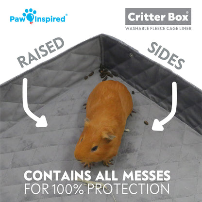 Paw Inspired Critter Box® Washable Guinea Pig Cage Liners, C&C 2X3