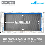 Paw Inspired Critter Box® Washable Guinea Pig Cage Liners, C&C 2X4