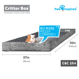 Paw Inspired Critter Box® Washable Guinea Pig Cage Liners, C&C 2X4