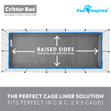 Paw Inspired Critter Box® Washable Guinea Pig Cage Liners, C&C 2X5