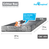 Paw Inspired Critter Box® Washable Guinea Pig Cage Liners, C&C 2X5