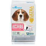 144ct Paw Inspired Ultra Protection Female Disposable Dog Diapers, Medium