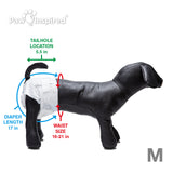 256ct Paw Inspired Ultra Protection Female Disposable Dog Diapers, Medium, Bulk