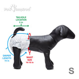 256ct Paw Inspired Ultra Protection Female Disposable Dog Diapers, Small, Bulk