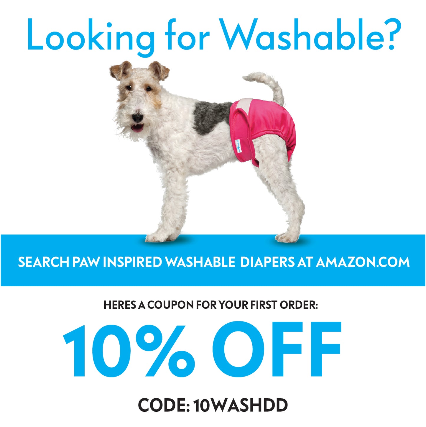 20ct Paw Inspired Ultra Protection Female Disposable Dog Diapers, Extra Large