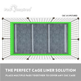 24ct Paw Inspired Disposable Guinea Pig Cage Liners, 17”x28”