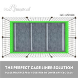 24ct Paw Inspired Disposable Guinea Pig Cage Liners, 17”x28”