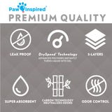 8ct Paw Inspired Disposable Guinea Pig Cage Liners 17”x28”