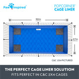 Paw Inspired® PopCorner Guinea Pig Cage Liners, C&C 2X4