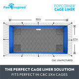 Paw Inspired® PopCorner Guinea Pig Cage Liners, Midwest