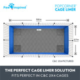 Paw Inspired® PopCorner Guinea Pig Cage Liners, C&C 2X4