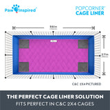 Paw Inspired® PopCorner Guinea Pig Cage Liners, C&C 2X4