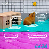 2ct Paw Inspired® Washable Guinea Pig Cage Liners, C&C 2X1
