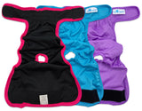 3ct Paw Inspired Ultra Protection Washable Dog Diapers, Reusable, Female, Assorted (Black Lining), Extra Small