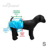 3ct Paw Inspired Ultra Protection Washable Dog Diapers, Reusable, Female, Small